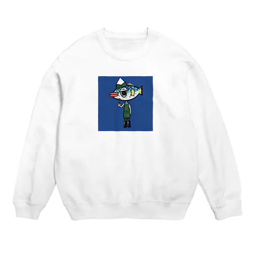 鯖くん Crew Neck Sweatshirt