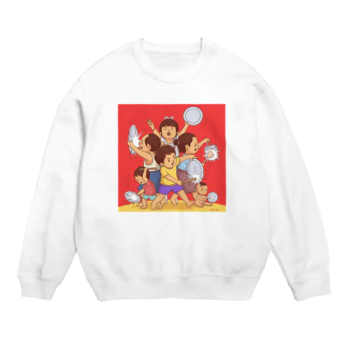 ミャンマーの鍋鳴らし Crew Neck Sweatshirt