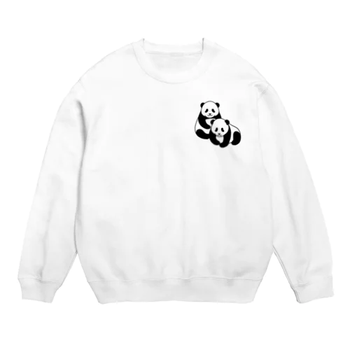 双子パンダ Crew Neck Sweatshirt