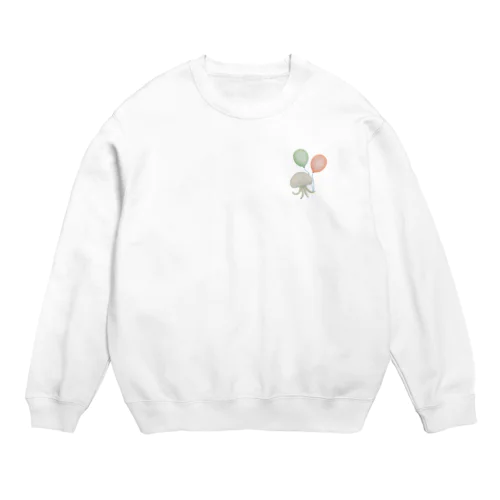 風船クラゲ Crew Neck Sweatshirt