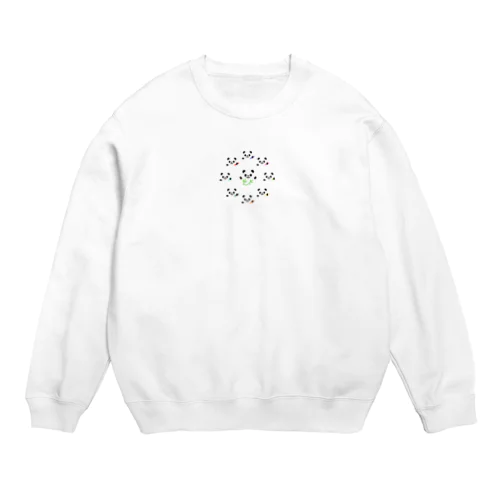 サークルにこにこパンダ Crew Neck Sweatshirt