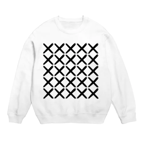 バツ × シンプル  Crew Neck Sweatshirt