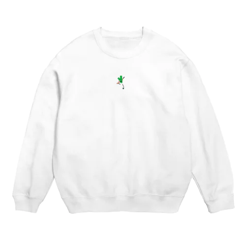 ネギロール　（バンガロール×長ねぎ） Crew Neck Sweatshirt