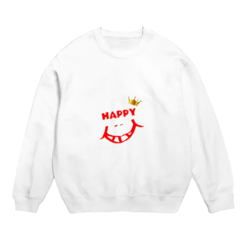 ★HAPPY SMILE★ Crew Neck Sweatshirt