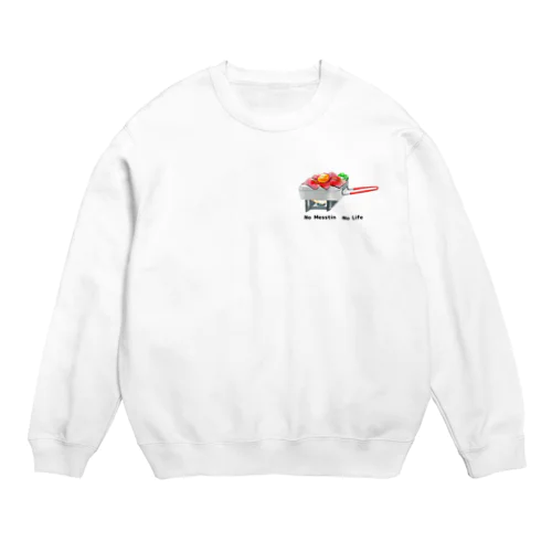 【No Messtin No Life】ローストビーフVer Crew Neck Sweatshirt