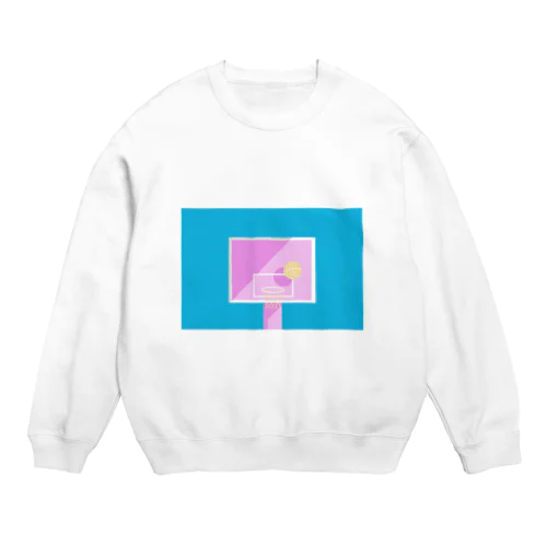 バスケットゴール　昼 Crew Neck Sweatshirt