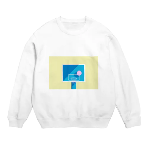 バスケットゴール　朝 Crew Neck Sweatshirt