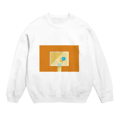 バスケットゴール　夕 Crew Neck Sweatshirt