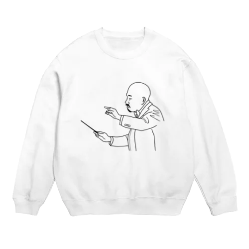 指揮『正岡子規』線画 Crew Neck Sweatshirt