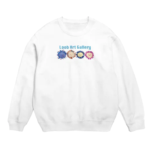 不機嫌なお花 Crew Neck Sweatshirt