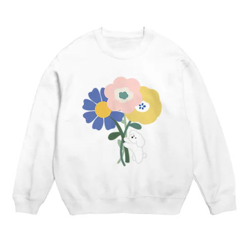 ワンコとハナ Crew Neck Sweatshirt