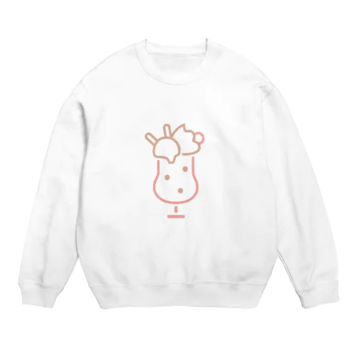干支クリームソーダ ・ウサギ Crew Neck Sweatshirt