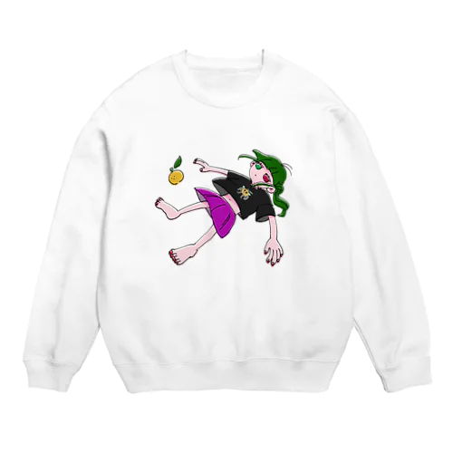 DAINOJI ゆずこちゃん Crew Neck Sweatshirt