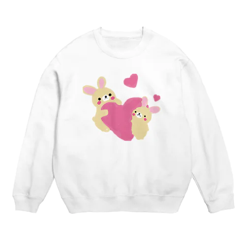 かわいいうさちゃん Crew Neck Sweatshirt