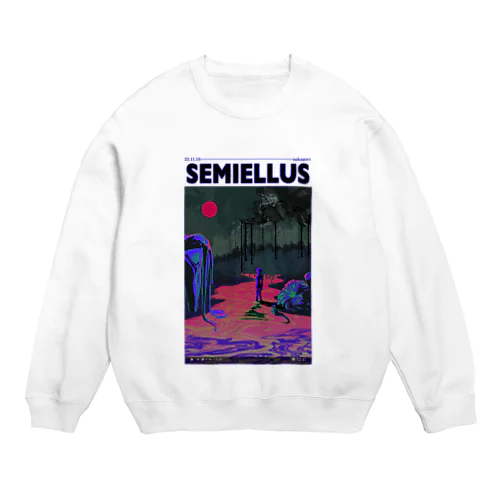 SEMIELLUS blue Crew Neck Sweatshirt