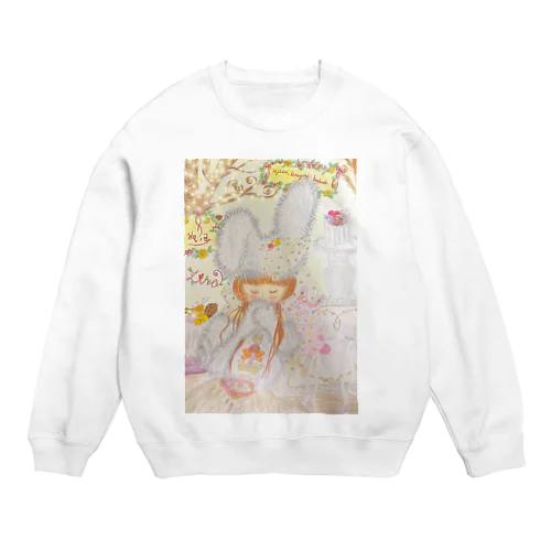 冬の香りをもふもふしよ Crew Neck Sweatshirt