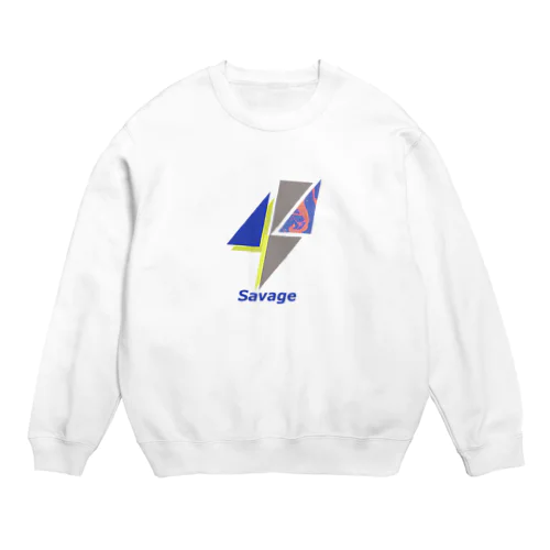 Thunder purple Moff logo トップス Crew Neck Sweatshirt