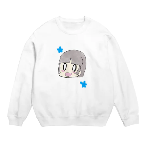 おかっぱの女の子 Crew Neck Sweatshirt