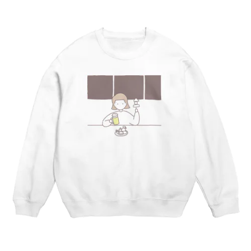 おでんとビール Crew Neck Sweatshirt