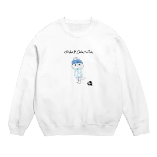 オリビア.P.チンチラ Crew Neck Sweatshirt