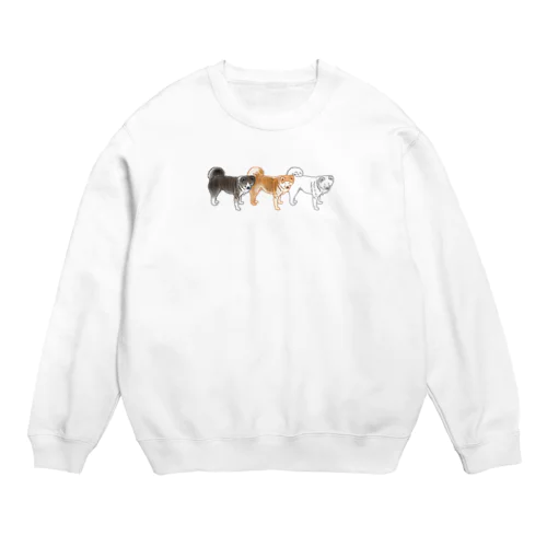 秋田犬ズ Crew Neck Sweatshirt