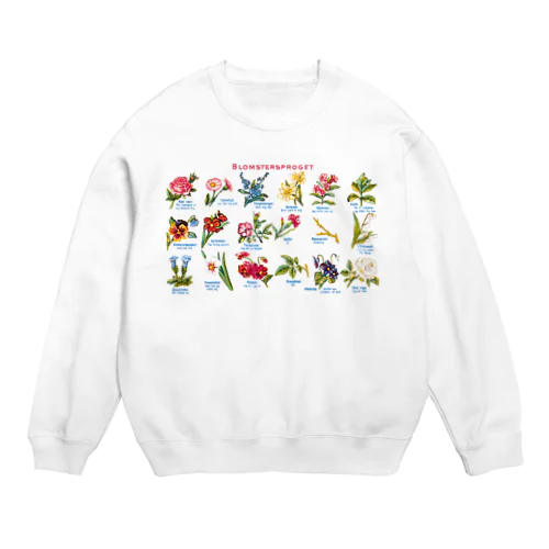 花言葉 - Blomstersproget Crew Neck Sweatshirt