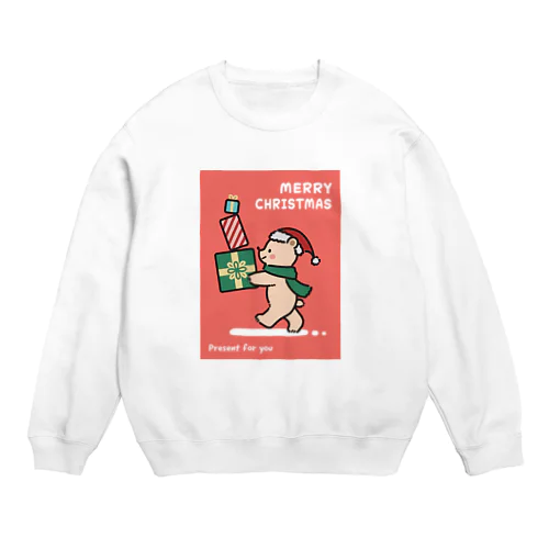 くまのサンタさん Crew Neck Sweatshirt