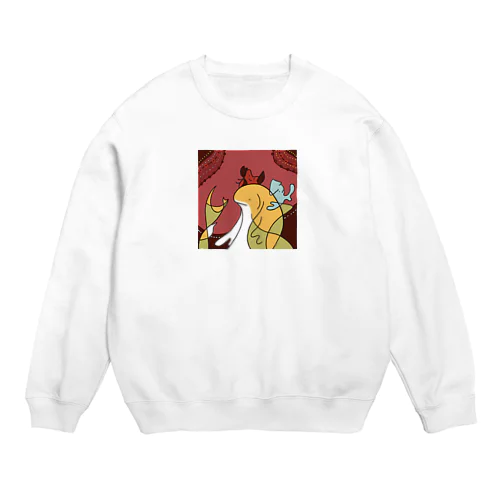 ほらをた娘 縫い合わせた海 Crew Neck Sweatshirt