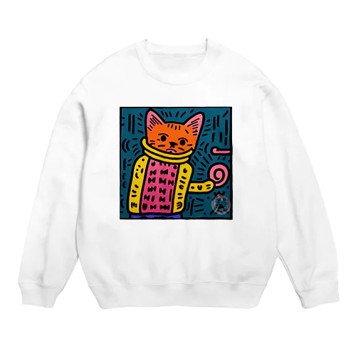 カラフルな生き物シリーズ Crew Neck Sweatshirt