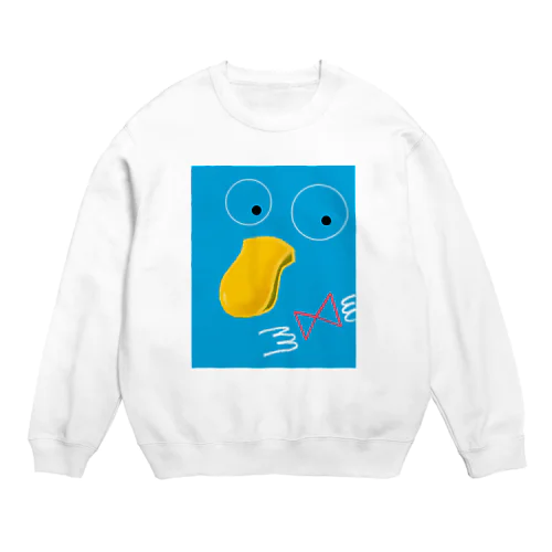 身じたくアヒル？ Crew Neck Sweatshirt