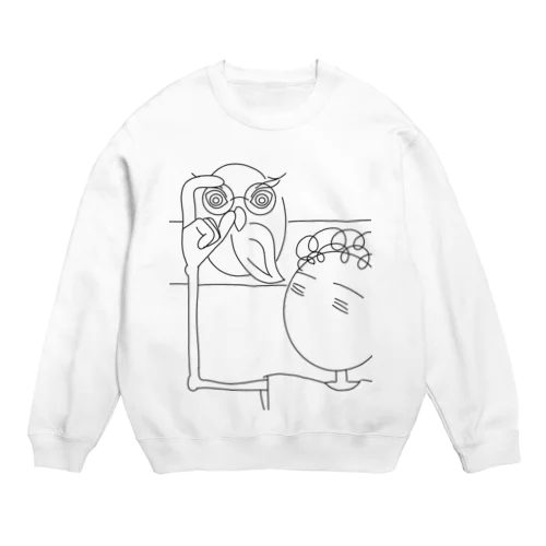 メガネの行方 Crew Neck Sweatshirt