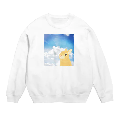 空を見上げて　うさぎさん② Crew Neck Sweatshirt