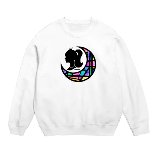 グラスプラネット月/プリンセス Crew Neck Sweatshirt