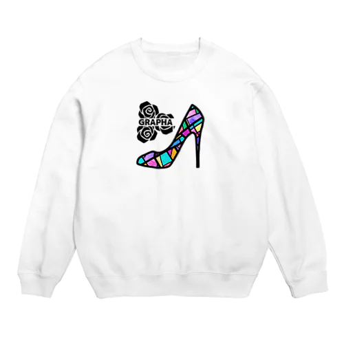 グラスプリンセス/ガラスの靴 Crew Neck Sweatshirt