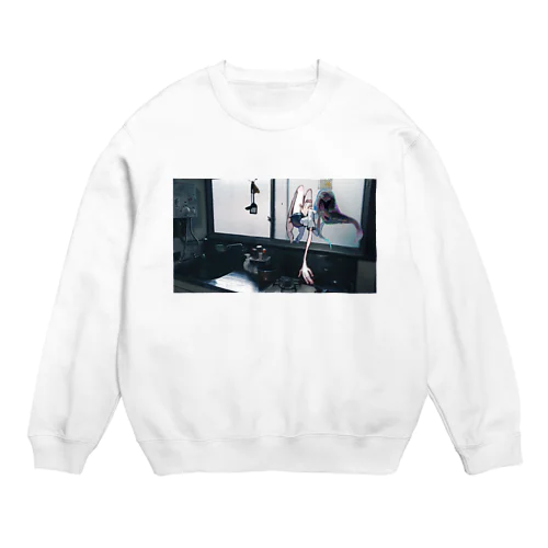 蜉蝣少女 Crew Neck Sweatshirt