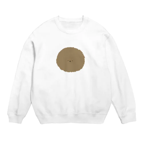 日常に3本しっぽの茶色モフ Crew Neck Sweatshirt