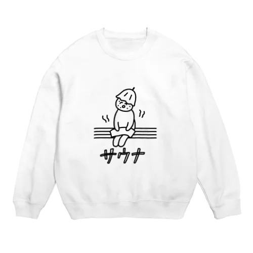 おにぎりサウナまん Crew Neck Sweatshirt