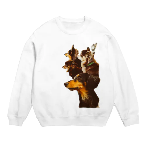 5犬 ダックス チワワ チワックスなど Crew Neck Sweatshirt