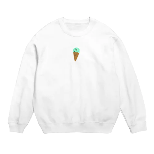 チョコミン党員第一号 Crew Neck Sweatshirt