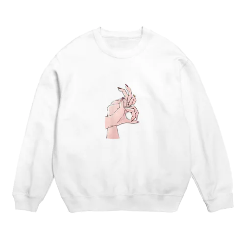 かげ絵　うさぎ Crew Neck Sweatshirt