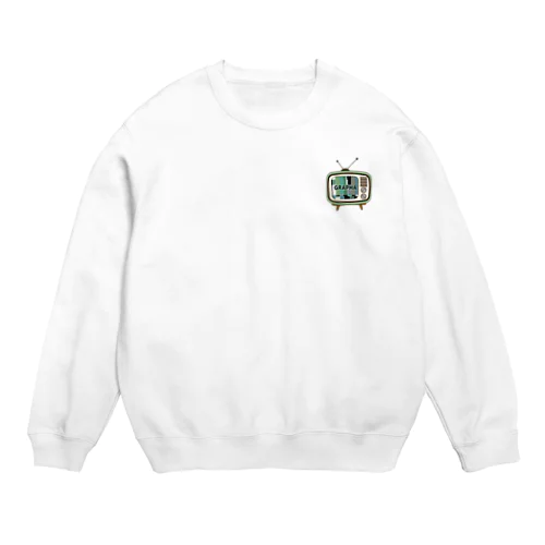 昭和レトロ/テレビ Crew Neck Sweatshirt