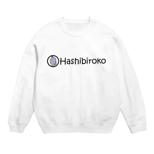 ハシビロコウさんロゴ Crew Neck Sweatshirt