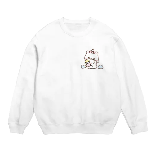 ちびねこち♡てんち Crew Neck Sweatshirt