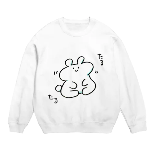 たるたるうさぎ Crew Neck Sweatshirt