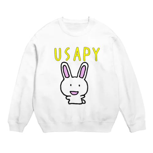 うさぎの　うさぴぃ Crew Neck Sweatshirt