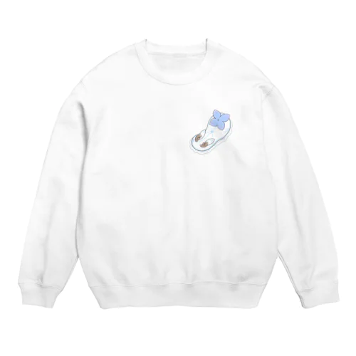 ツノアリウサギアジサイモドキウミウシ 青色ver. Crew Neck Sweatshirt