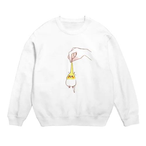 のびのびインコちゃん Crew Neck Sweatshirt