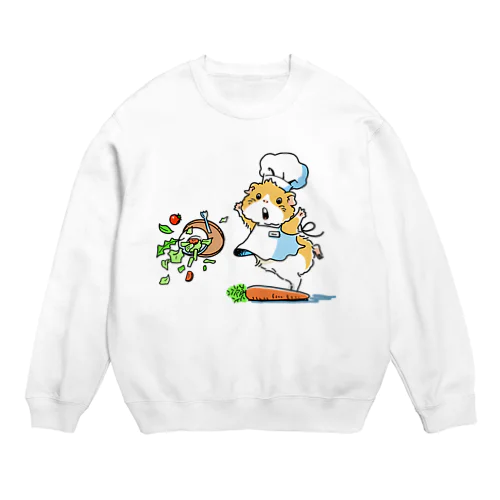 シェフ見習いのモルモット Crew Neck Sweatshirt