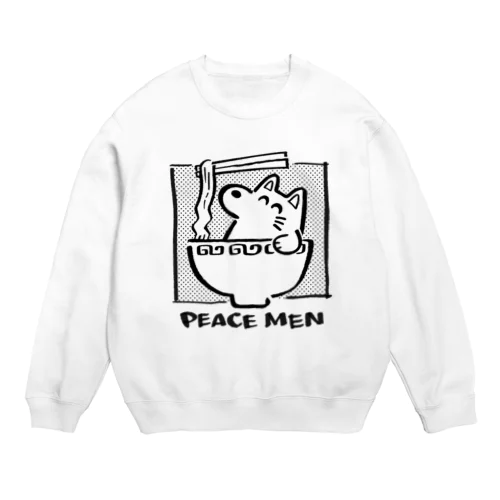 ピース麺 Crew Neck Sweatshirt