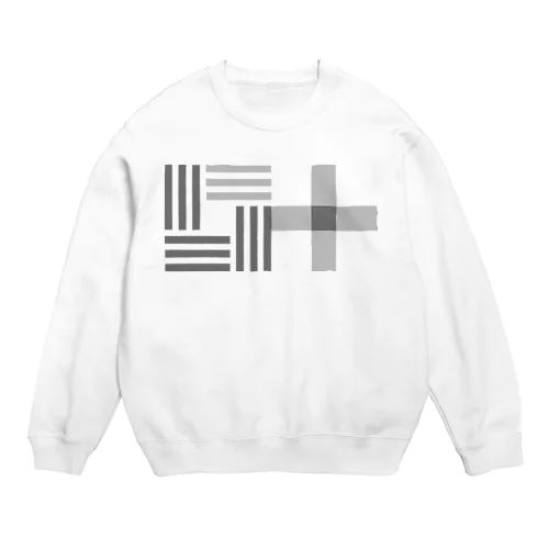 ogori 叶え星紋様(グレー) Crew Neck Sweatshirt